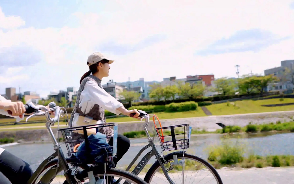 ローカル京都を自由に移動自転車レンタル